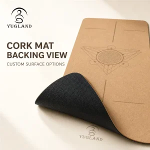 Alignment Line Cork Yoga Mat Non Slip Workout Pad for Home Pilates Exercise Factory