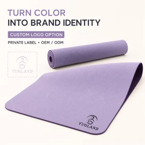 Alignment Line TPE Yoga Mat Dual Layer Non Slip Workout Pad for Home Pilates Exercise Factory