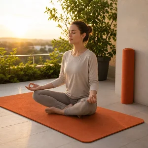 Alignment TPE Yoga Mat Non-Slip Exercise Pad for Beginner Yoga Pilates Factory