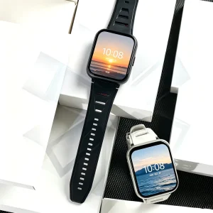 All Black Q668 Smartwatch Waterproof Fitness Sports Smartwatch