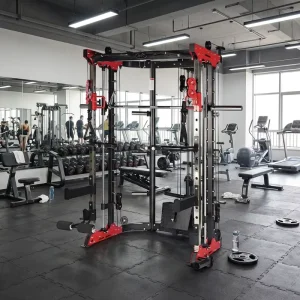 All In One Smith Machine Multi Trainer Commercial Gym Heavy Duty Squat Rack Stainless Steel Arms Chest Bodybuilding Leg Back