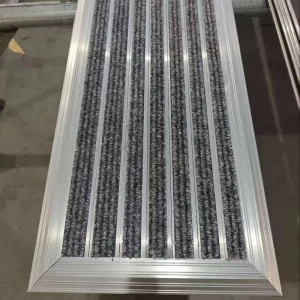 All Season Heavy Duty High Traffic Crowd Entrance Dust Removal Non Slip Aluminum Alloy Mat 1000 2000kg sqm Bearing Force