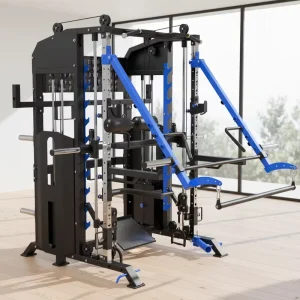 All-in-One Home Gym Multi-Function Power Rack Smith Machine with Shoulder, Chest and Leg Press