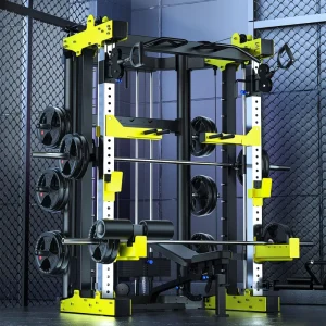 All-in-One Multi-Function Squat Rack Smith Machine with Weight