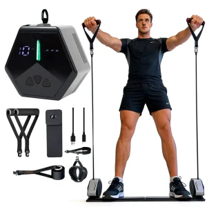 All-in-One Multifunction Gym Equipment Station with Digital Weight System and Wireless Smart Resistance
