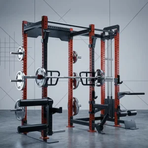 All-in-One Multifunctional Smith Machine Trainer Multi-Station Stainless Steel Power Rack