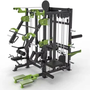 All-in-One Station Power Squat Rack Strength Training Cable Crossover Trainer Commercial Multi-Functional Smith Machine