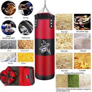 All-in-One Suspension Boxing Heavy Punching Bag with Sand Filling for Home Gym Training