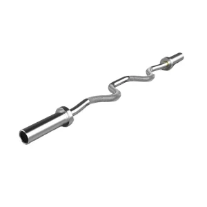 Alloy Steel EZ Curl Bar with Gold Titanium-Coated Sleeves and Black E-Coated Bar