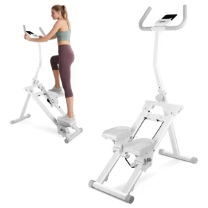 Aluminum Alloy Folding Stair Stepper Vertical Climber for Home Cardio Exercise