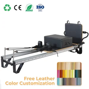 Aluminum Commercial Pilates Reformer, Heavy-Duty Adjustable, for Pilates Studio, Factory