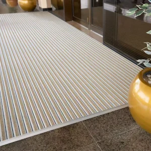 Aluminum Dust Removal Entrance Mat Heavy-Duty Rubber Backing Easy-Clean for High-Traffic Areas