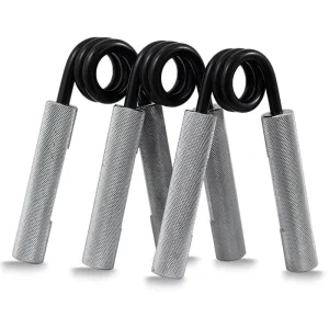 Aluminum Finger and Wrist Exerciser Hand Grip Strengthener with 100-350 lb Resistance