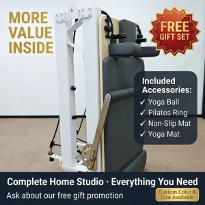 Aluminum Foldable Portable Pilates Reformer Board for Home, Studio, and Commercial Use
