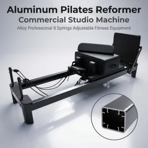 Aluminum Pilates Reformer Commercial Studio Machine with 5 Adjustable Springs