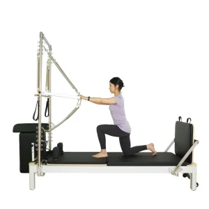 Aluminum Pilates Reformer MJD W41 with Half Tower Training Bed for Gym and Daily Workout