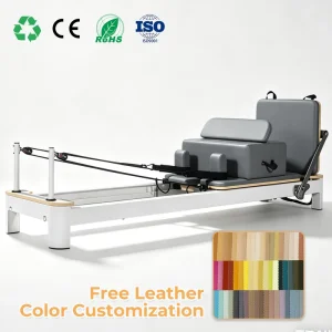 Aluminum Pilates Reformer Machine Multifunction Adjustable Home Studio Use