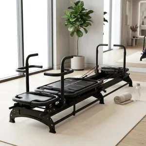 Aluminum Pilates Reformer with 8 German Springs, Adjustable Full Angle, Commercial Gym Equipment, CE ISO