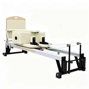 Aluminum Pilates Reformer with Full Outer Glide Rail for Studio Use