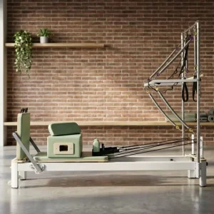 Aluminum Pilates Reformer with Half Trapeze Tower Professional Commercial CE