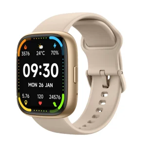 Android Health Fitness Smart Watches Large TFT Screen Heart Rate Sleep Tracker Alarm Clock IP67 Magnetic Square Design