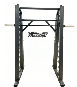 Angled Steel Smith Machine Squat Rack 7 Degree Ergonomic Bar Path Commercial Multifunctional Customized Gym Equipment OEM