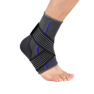Ankle Brace Twisted Fishnet Knit Design Unisex Warmth Support for Running Basketball Football