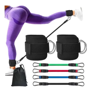 Ankle Resistance Bands with Ankle Strap for Leg and Glute Training