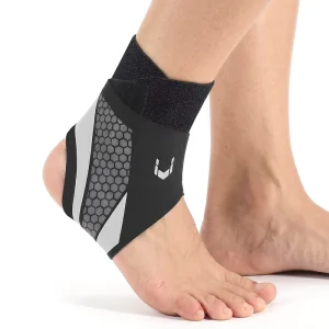 Ankle Support Anti Twist Adjustable Lightweight Thin Polyester Fiber Protection for Basketball Football Running Custom Fitness