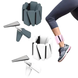Ankle Wrist Weights Adjustable Triangle 2Ib/Pair Waterproof Wearable Strength Gym Workout Stainless Iron Nylon Unisex