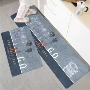 Anti-Fatigue Kitchen Floor Mat Non-Slip Easy-Clean Customizable Printed Pattern