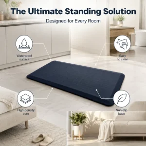 Anti-Fatigue Kitchen Mat Maze Pattern PU Material