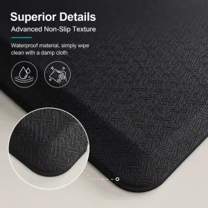 Anti-Fatigue Kitchen Mat, Maze Pattern, PU Material, Slip-Resistant