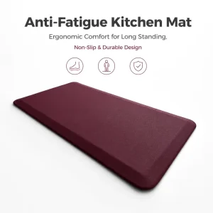 Anti-Fatigue Kitchen Mat PU Slip-Resistant Durable Thick