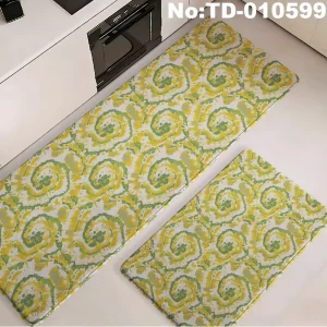 Anti Fatigue Multiple Designs Non Slip PVC Kitchen Mats Pattern Surface Scratch Resistance PVC Rug