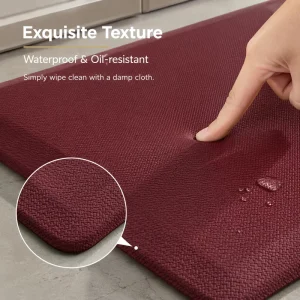 Anti-Fatigue PU Standing Mat Non-Slip Rubber Backing Eco-Friendly Antimicrobial Thick Cushioned Waterproof