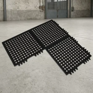 Anti-Fatigue Perforated Kitchen Floor Rubber Mat Cushioned Washable
