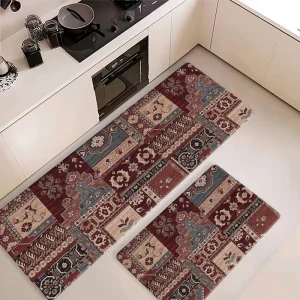 Anti-Fatigue Waterproof PVC Foam Kitchen Mat Non-Slip Easy-Clean