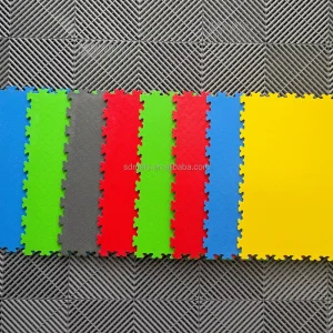 Anti-Scratch Anti-Slip PVC Floor Tiles 7mm Thick for Home Garage and Storage Area