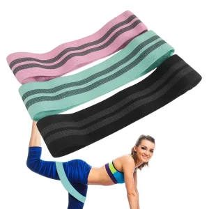 Anti Slip Booty Bands Non Roll up Hip Circle Resistance Bands for Squats Glute Workout Women Men Yoga Fitness