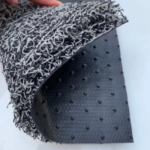Anti-Slip Cushioned Washable PVC Coil Floor Mat Roll Loop Type Spaghetti Carpet 10-20 mm Thickness for Kitchen