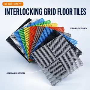 Anti Slip Eco Friendly Vinyl Flooring 18mm Thick Anti Scratch & Waterproof for Indoor Car Washes and Car Shows