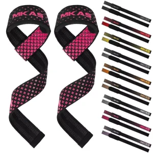 Anti Slip Fitness Custom Logo High Quality Gym Lifting Straps for Weight Lifting Wrist Straps