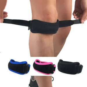 Anti-Slip Gym Fitness Patella Support Band Breathable Shock-Absorbing Knee Brace Straps