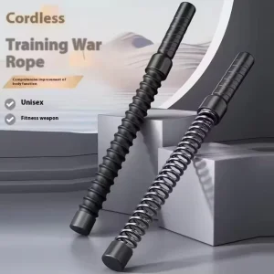 Anti-Slip Handle Mute Ropeless Battle Ropes for Training Space-Saving Design