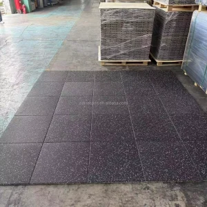 Anti-Slip High-Density Rubber Mats for Large Fitness Venues, Non-Toxic, Formaldehyde-Free
