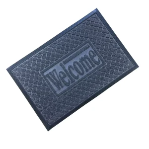 Anti-Slip Jacquard Door Mat Oriental Puzzle Pattern Washable Rubber Backing Polyester