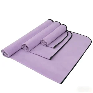 Anti-Slip Microfiber Yoga Mat Towel Ultra-Absorbent Fast-Drying Custom Size for Pilates Hot Yoga