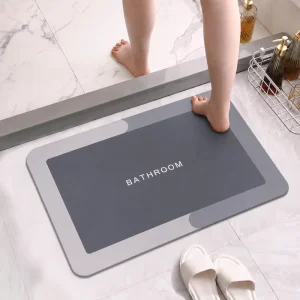 Anti-Slip Modern Diatom Mud Bathroom Floor Mat Quick-Drying Water-Absorbing Hotel and Home Use