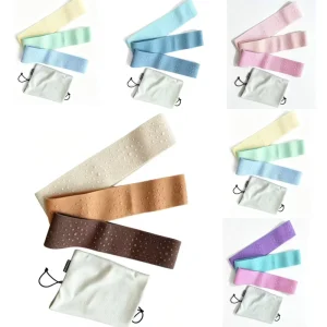 Anti-Slip Multi-Color Hip Exercise Bands with Massage Dots